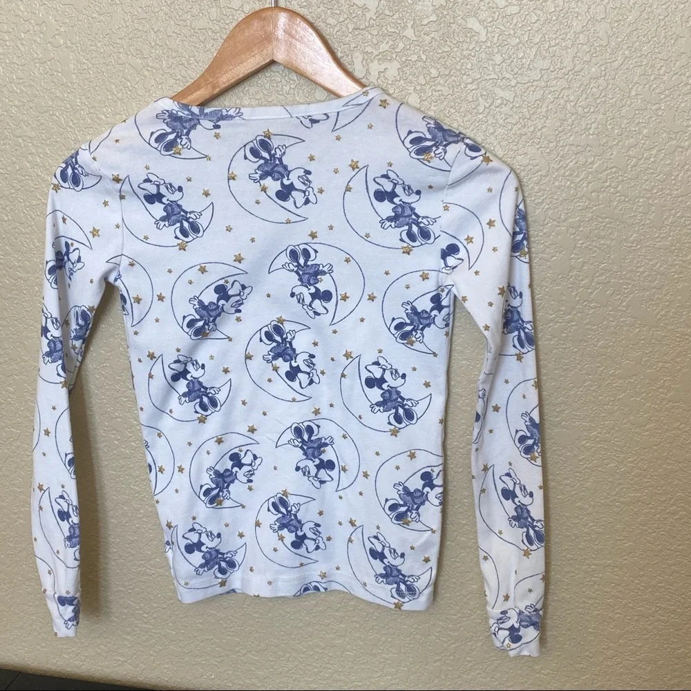 Gap Kids disney sleep shirt minnie‎ mouse white and blue 12 EUC